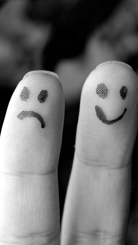 Sad Smile - Fingers - Black And White Wallpaper Download | MobCup