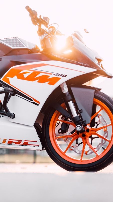 Ktm Rc 200 - White Background Wallpaper Download | MobCup