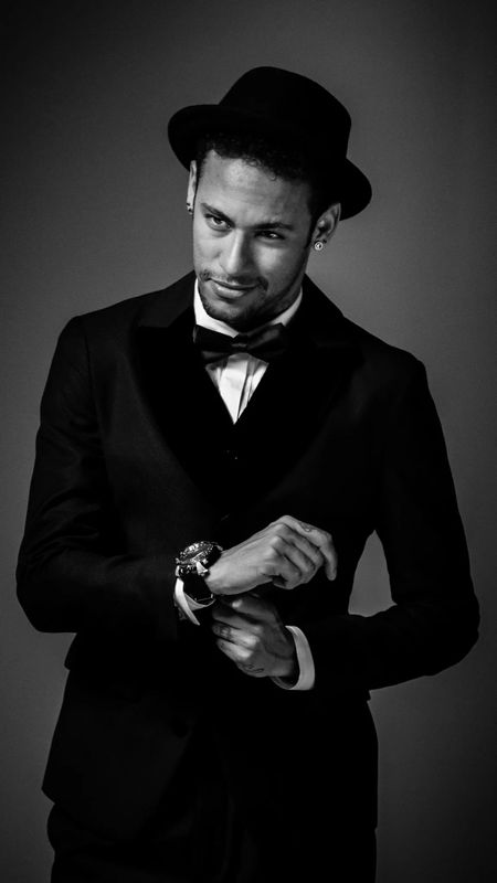 Download Cool Neymar Jr In Suit Wallpaper