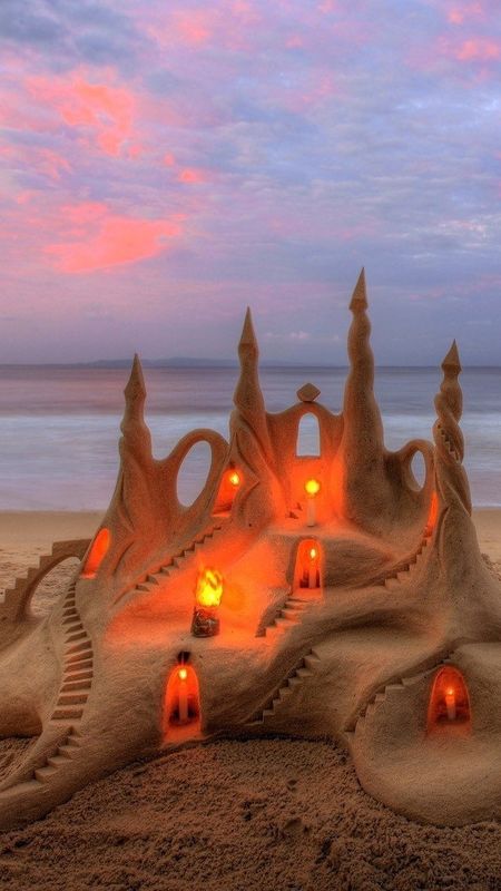 Sea Beach Sand Art Wallpaper Download Mobcup 7856