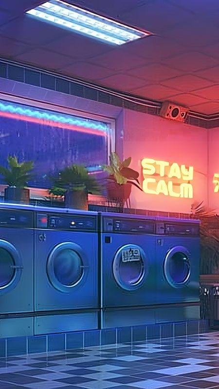 Lofi Hip Hop - Laundry Shop Wallpaper Download | MobCup