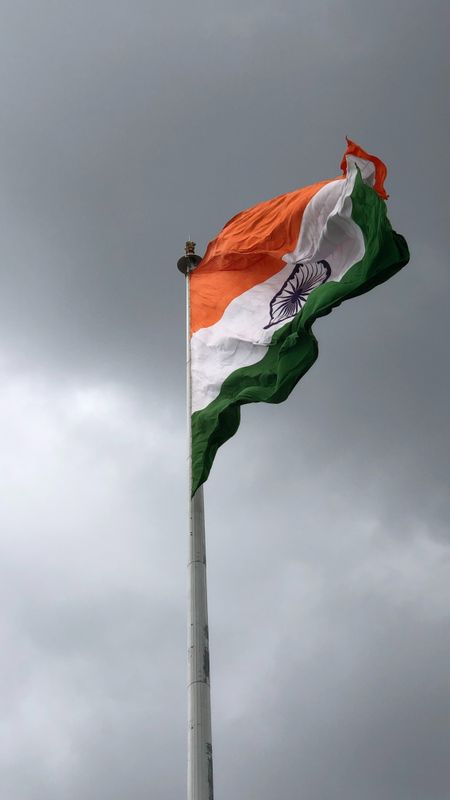 Indian Army Flag With Black Cloudy Background Wallpaper Download | MobCup