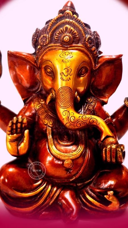 Ganpati Ka - Golden - Idol Wallpaper Download | MobCup Ganpati Ka - Golden - Idol Wallpaper Download | MobCup