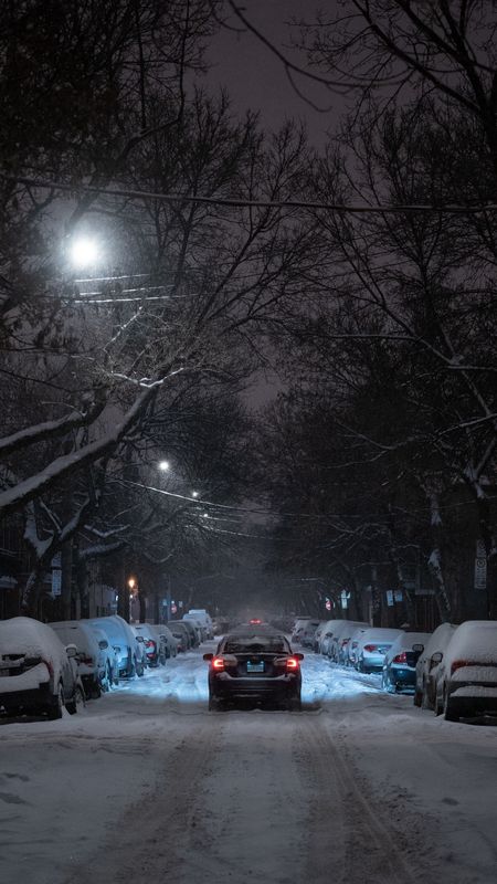 winter car background