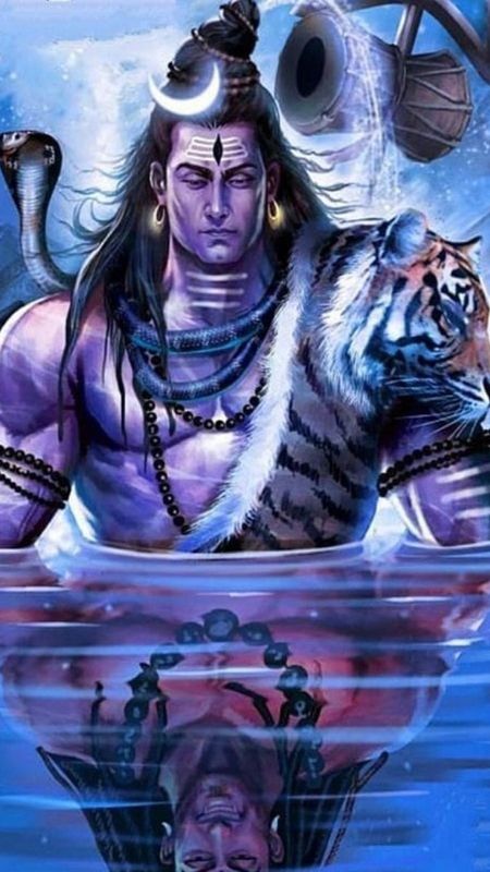 Rudra Shiva - Blue Theme - Lord Shiva Wallpaper Download | MobCup