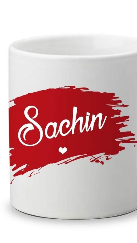 Sachin Name - White Cup Wallpaper Download | MobCup