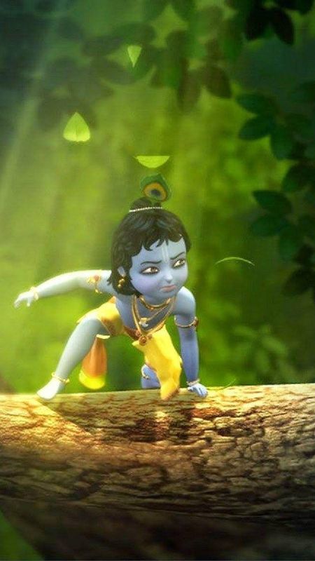 Little Krishna Photos - krishna on tree little krishna hd Wallpaper ...