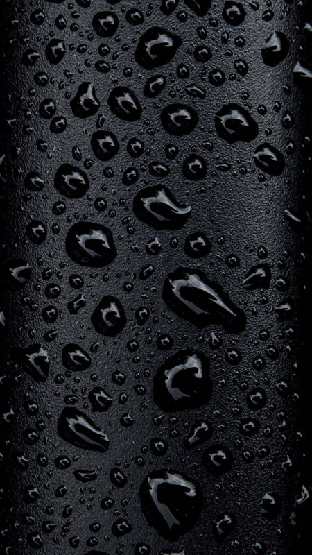 Black Screen Water Drops Wallpaper Download | MobCup