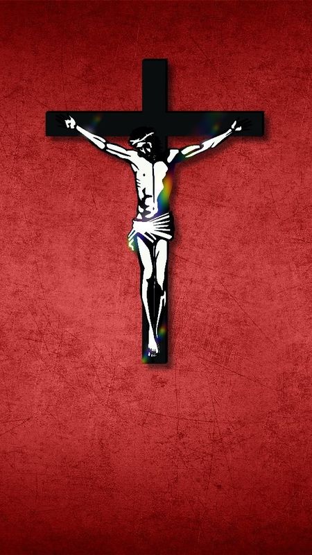 Jesus - Holy Cross - Red Theme - Background Wallpaper Download | MobCup