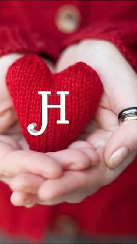 H Name  Red Heart Wallpaper Download  MobCup