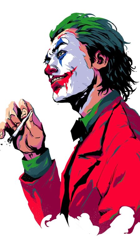 Joker Smoking - Sketch Wallpaper Download | MobCup