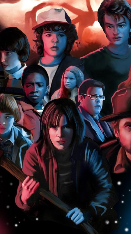 Stranger Things 4 - Friends Group - Background Wallpaper Download | MobCup