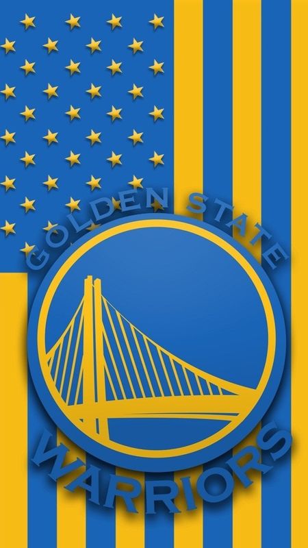 Download Golden State Warriors logo against a background of team