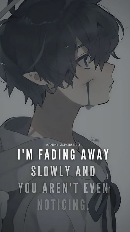 Sad Anime wallpapers with quotes