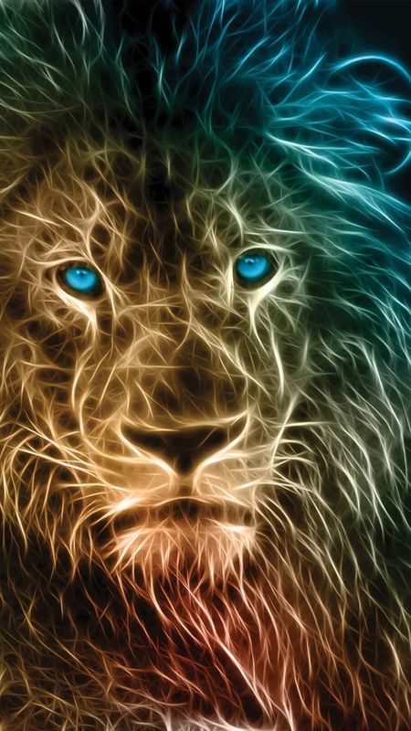 Blue Lion - Blue Eyes - Lion Wallpaper Download | MobCup