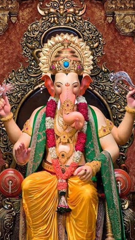 Ganpati Bappa Morya - Lalbaugcha Raja - Lord Ganesh Wallpaper Download |  MobCup