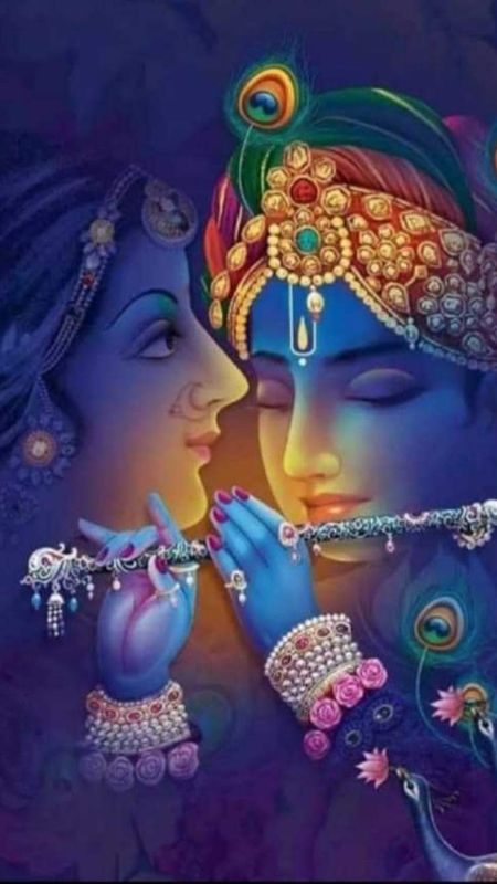 Krishna Bhagwan With Radha Wallpaper Download | MobCup