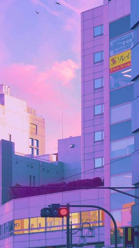 Aesthetic - Tokyo City - Painting Wallpaper Download | MobCup