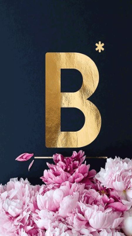 B Name - Golden - Alphabet Wallpaper Download | MobCup