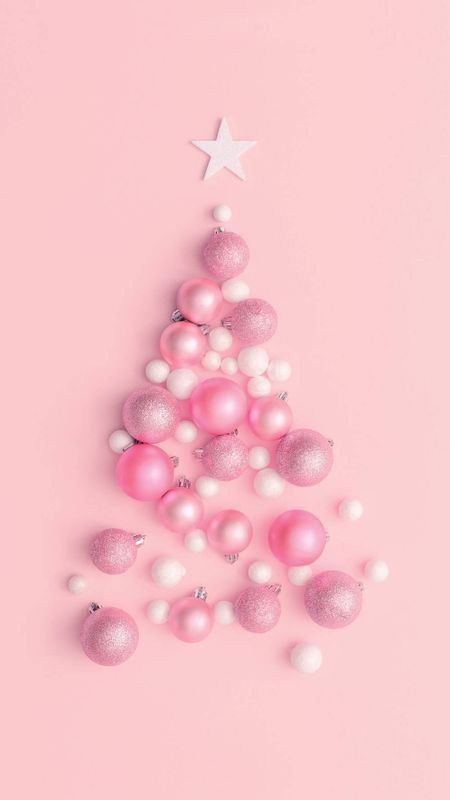 Aesthetic Pink Christmas Wallpapers  Wallpaper Cave