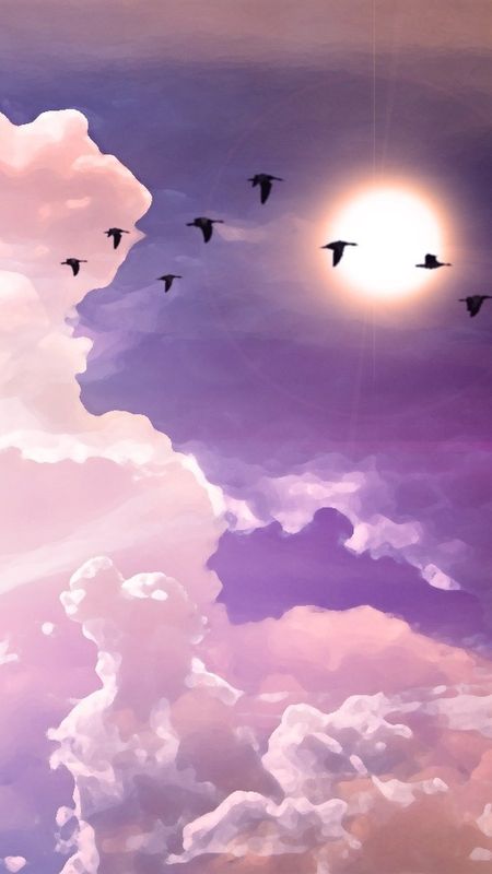 Cute - Anime - Sky - Scenery Wallpaper Download | MobCup