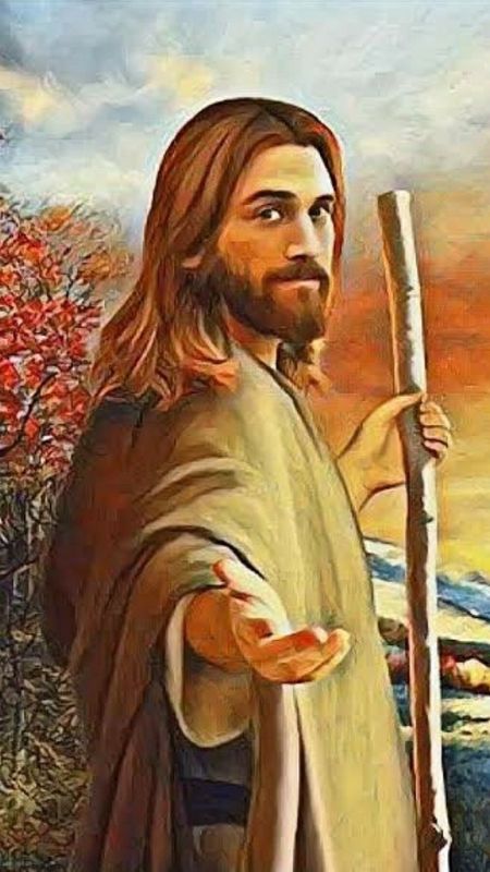 Papa Jesus - Jesus Painting Wallpaper Download | MobCup