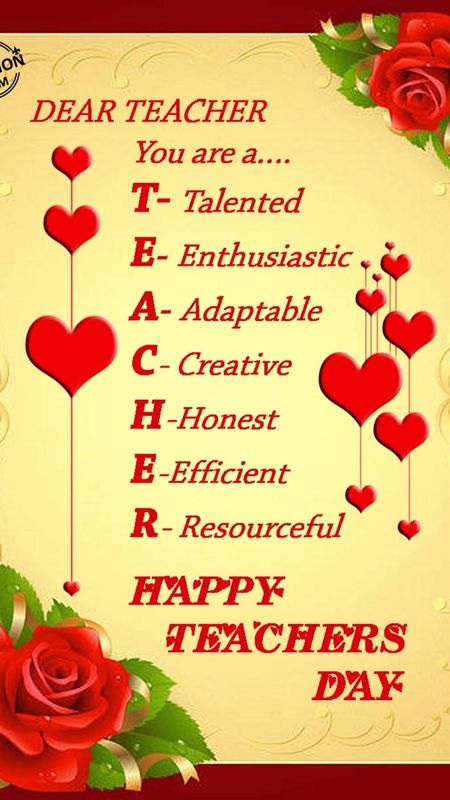 Happy Teachers Day - greeting card Wallpaper Download | MobCup