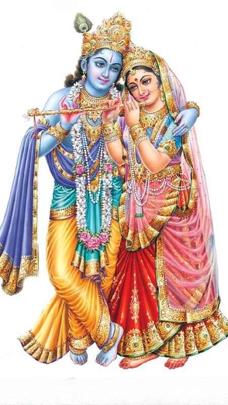 Radhe Krishna Photo - White Background Wallpaper Download | MobCup