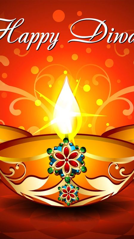 Happy Diwali With Diya Wallpaper Download | MobCup