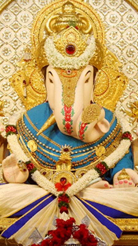 Dagdusheth Ganpati - Gold - Ganesh Temple Wallpaper Download | MobCup