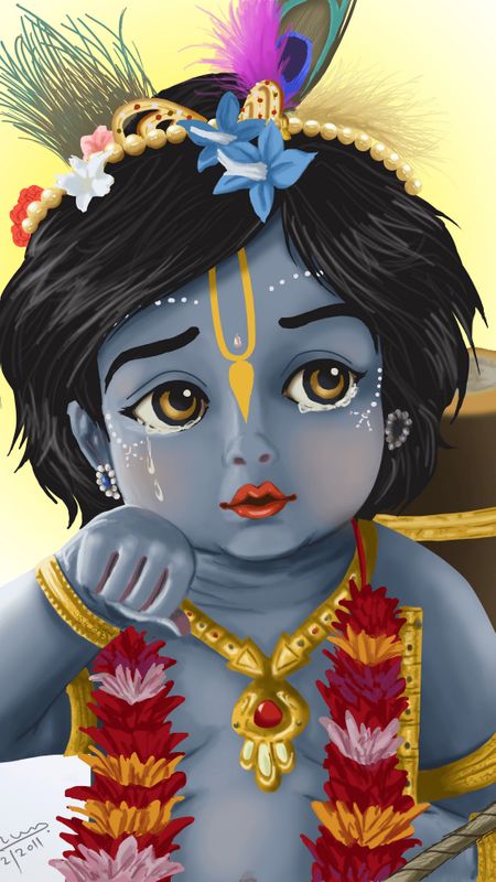 Jai Radhe Jai Krishna Jai Vrindavan  Baby krishna Yashoda krishna  Krishna drawing