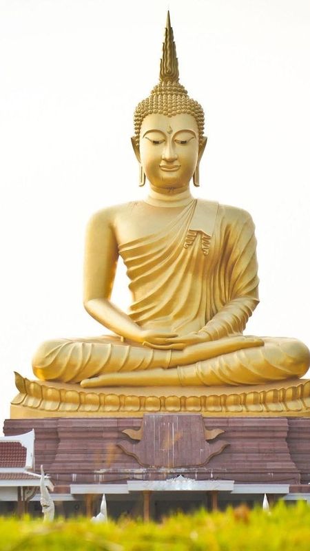 Buddha Images Hd - Golden Meditation Statue Wallpaper Download | MobCup