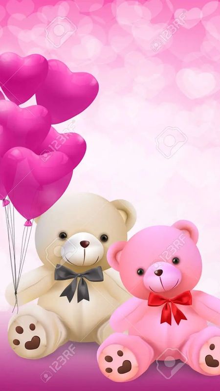 beautiful pink teddy bear