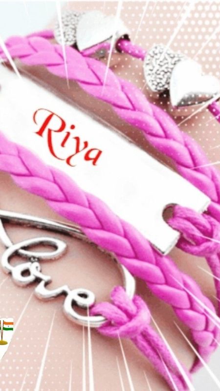 R Name - Riya - Pink Bracelet Wallpaper Download | MobCup