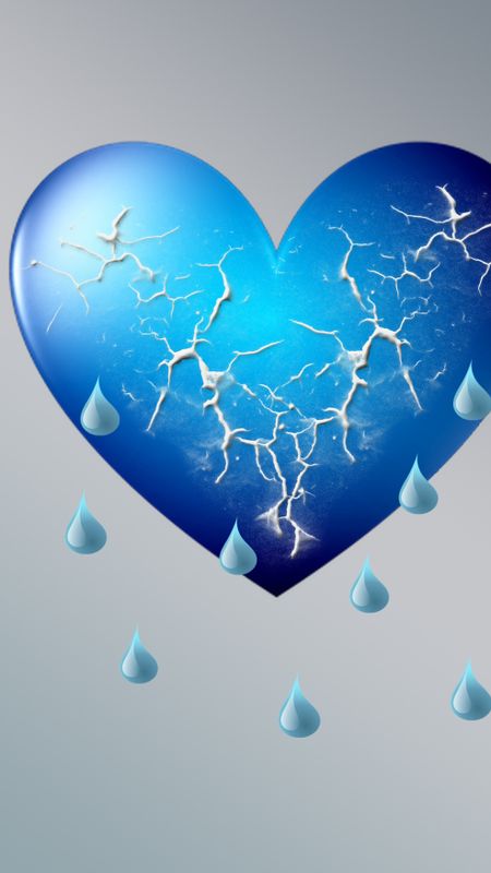 Blue Heart  Love Heart Wallpaper Download  MobCup