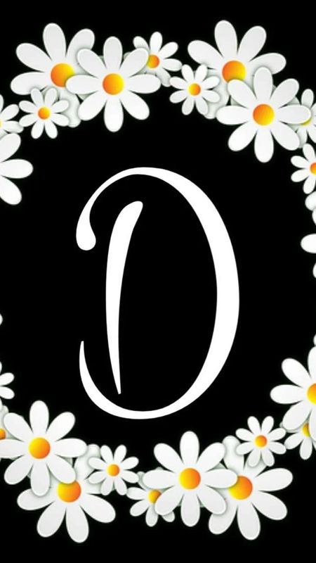 D Name - Floral Design Wallpaper Download | MobCup D Name - Floral Design Wallpaper Download | MobCup