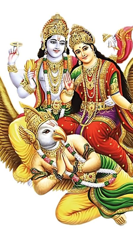 Vishnu Bhagwan With Laxmi Maa Wallpaper Download | MobCup