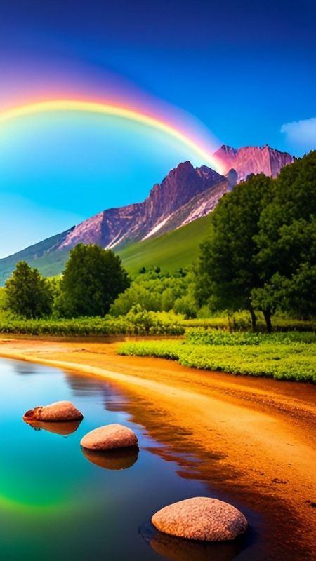Rainbow on Mountain HD Image | HD Wallpapers