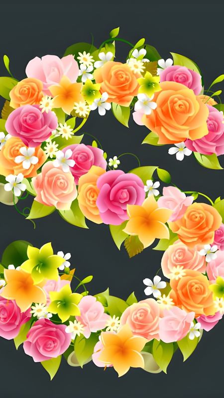 Beautiful S Alphabet - Pink Flowers Wallpaper Download | MobCup