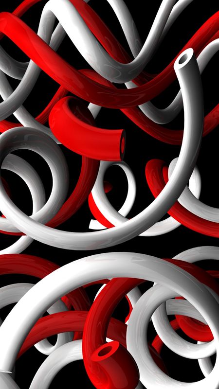 Red and White Twist Wallpaper Download | MobCup