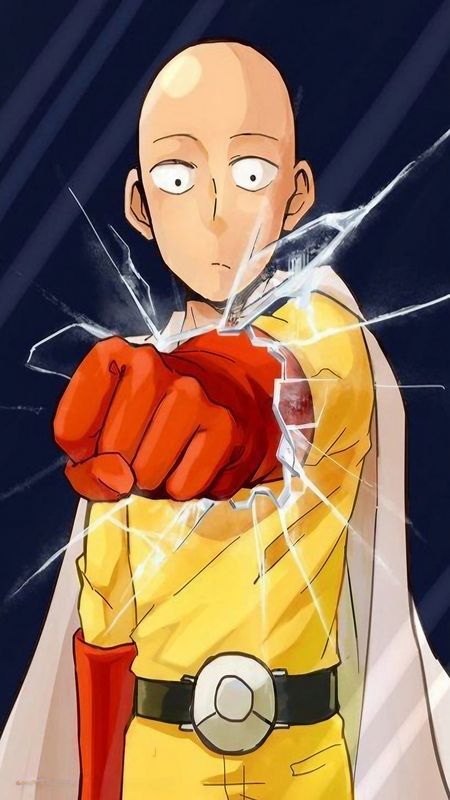 Aesthetic Saitama Yellow Wallpaper - One-Punch Man Wallpapers