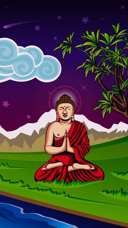 Bhagwan Buddha - Painting - Gautam Buddha Wallpaper Download | MobCup