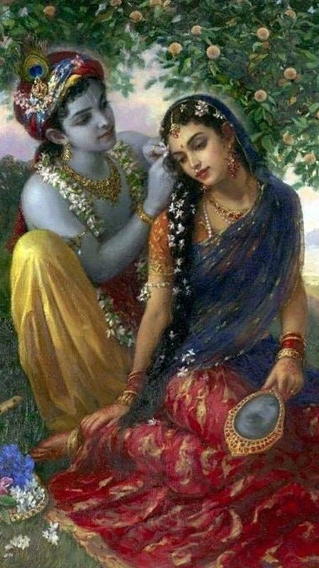 Krishna Radha aesthetic Wallpaper Download | MobCup Krishna Radha aesthetic Wallpaper Download | MobCup