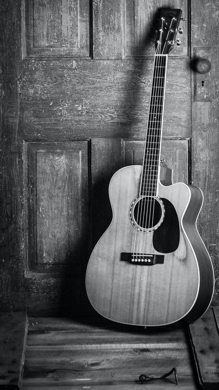 classical guitar wallpaper black and white