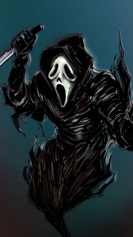 Ghostface poster from Scream VI 4K wallpaper download