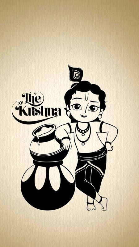 Bal Krishna Cartoon Wallpaper Download | MobCup