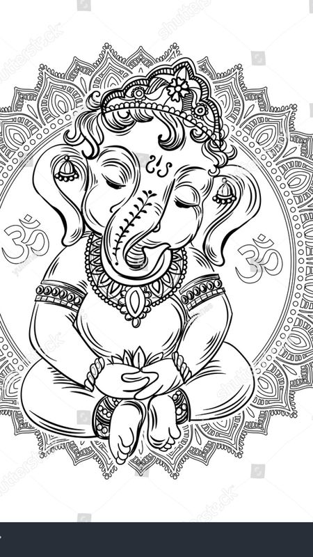 Freetoedit Ganesh Ganesha Hindu God Ganpati  Ganpati Pencil Sketch HD Png  Download  Transparent Png Image  PNGitem