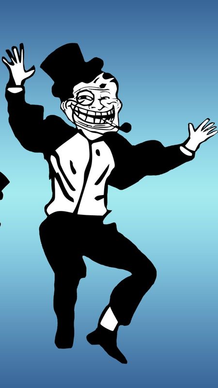 Download Hilarious Troll Face Meme Laptop Wallpaper