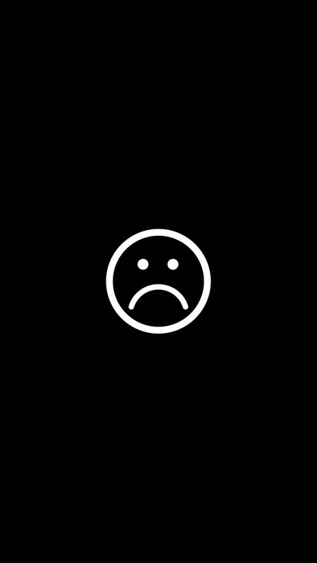 Sad Photos For - Aesthetic Black Sad Emoji Wallpaper Download | MobCup