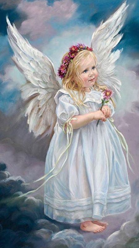 Download Cute Angel Baby With Small Wings Wallpaper  Wallpaperscom